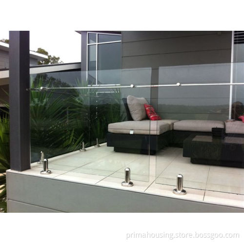 Toughened Glass Balustrade Frameless Glass Balcony Railing